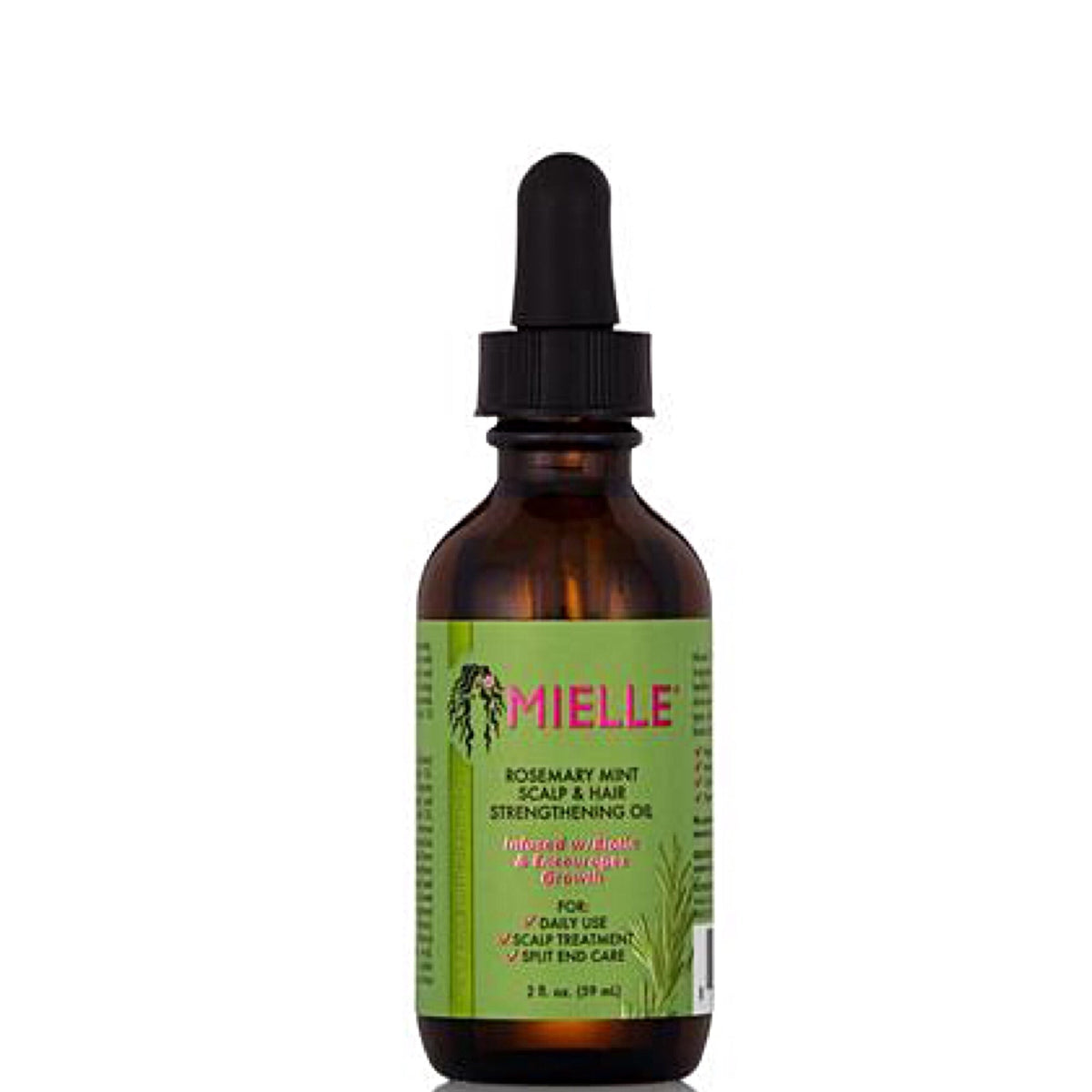 Mielle Organics Rosemary Mint Growth Oil 2 oz (Pack of 2),and Strengthening  Hair Masque 12 oz,Sulfate and Paraben Free,For daily haircare and scalp  treatments