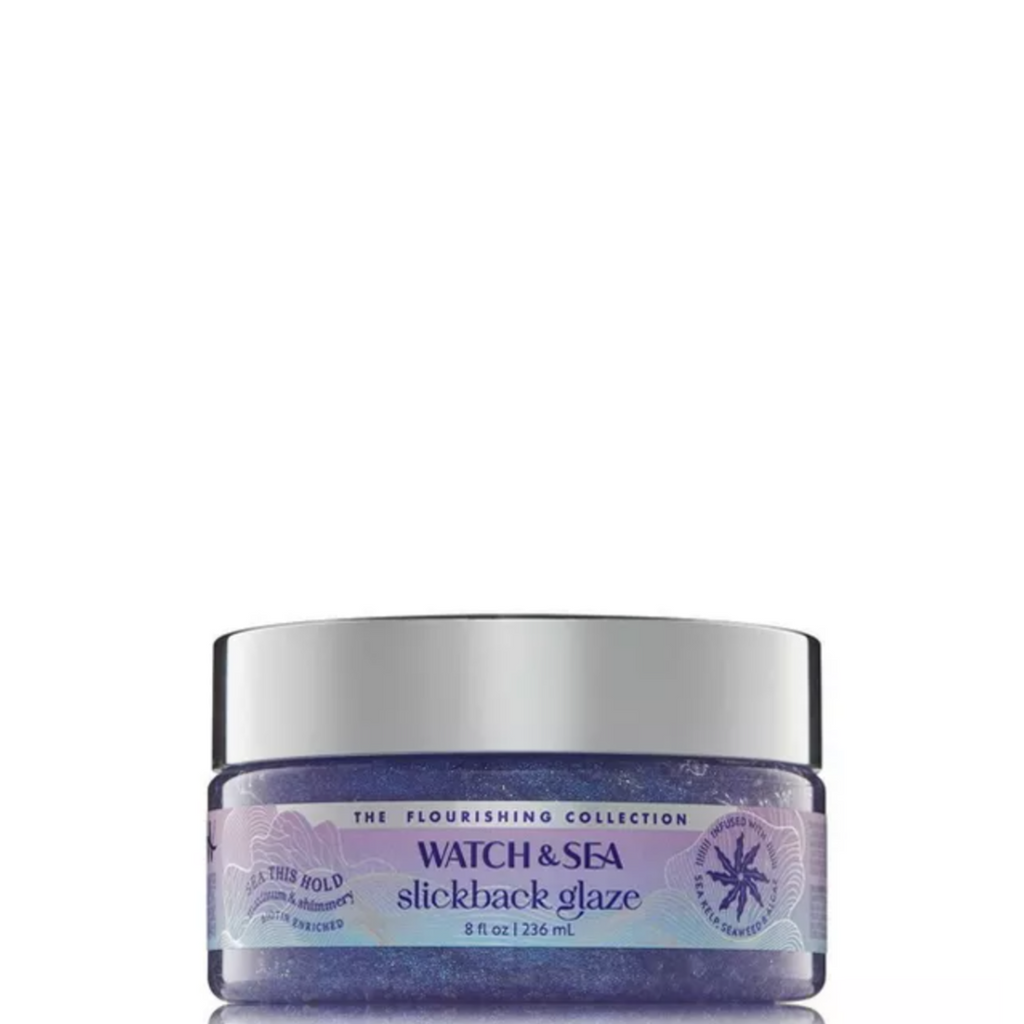 Watch & Sea ’SEA THIS HOLD’ Maximum & Shimmery Slickback Glaze Hair Gel 8oz