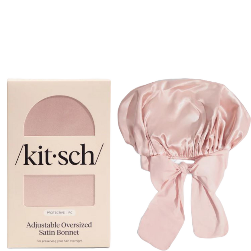 Kitsch Blush Oversized Satin Bonnet