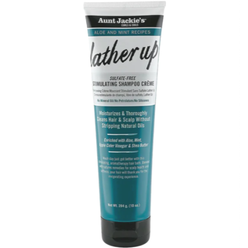 Aunt Jackie’s Aloe and Mint Lather Up Sulfate-Free Stimulating Shampoo Crème 10oz