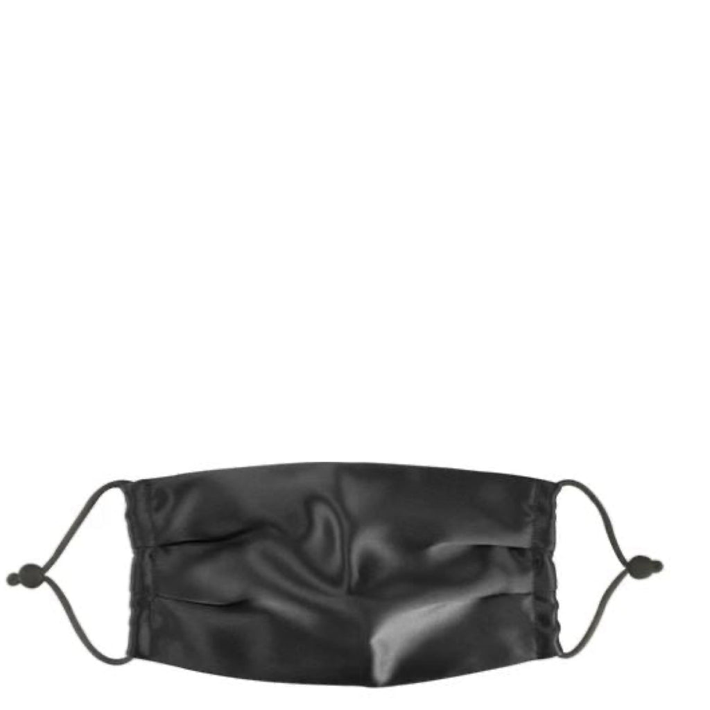 Dreamee Curls 100% Mulberry Silk Face Mask - Black