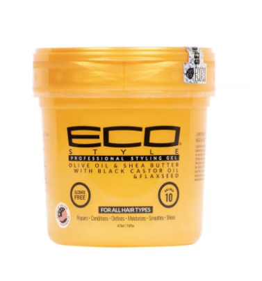 Ecoco Eco Style Professional Styling Gel Black Castor & Flaxseed Oil (32  oz.) - NaturallyCurly