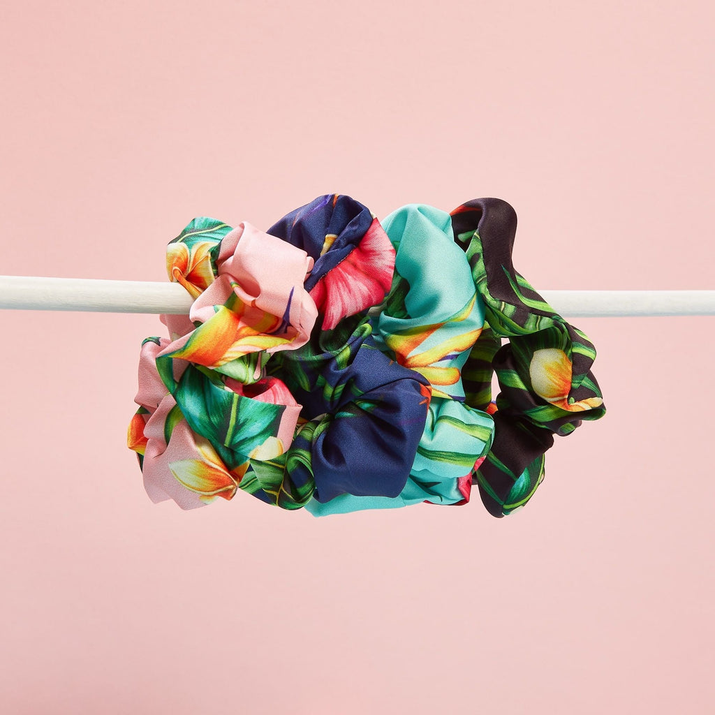 Flora & Curl Satin Scrunchies