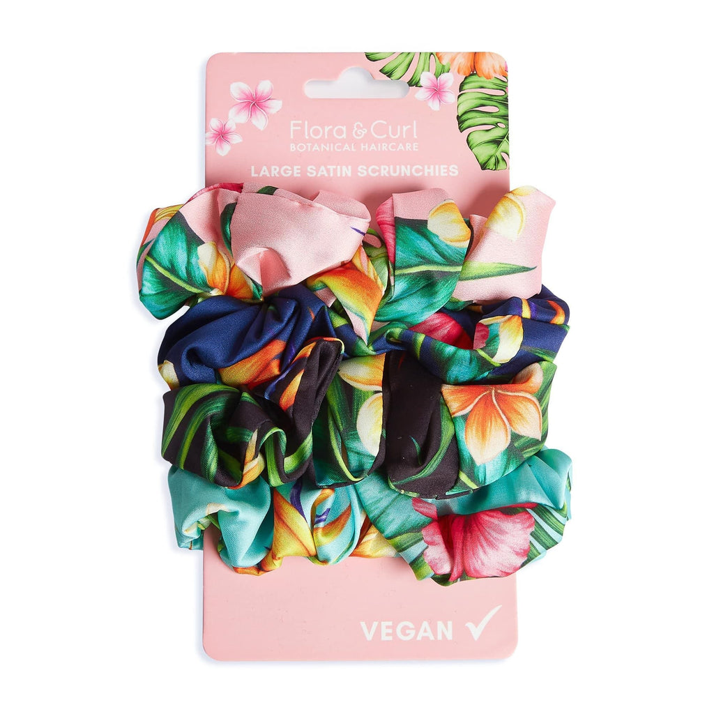 Flora & Curl Satin Scrunchies