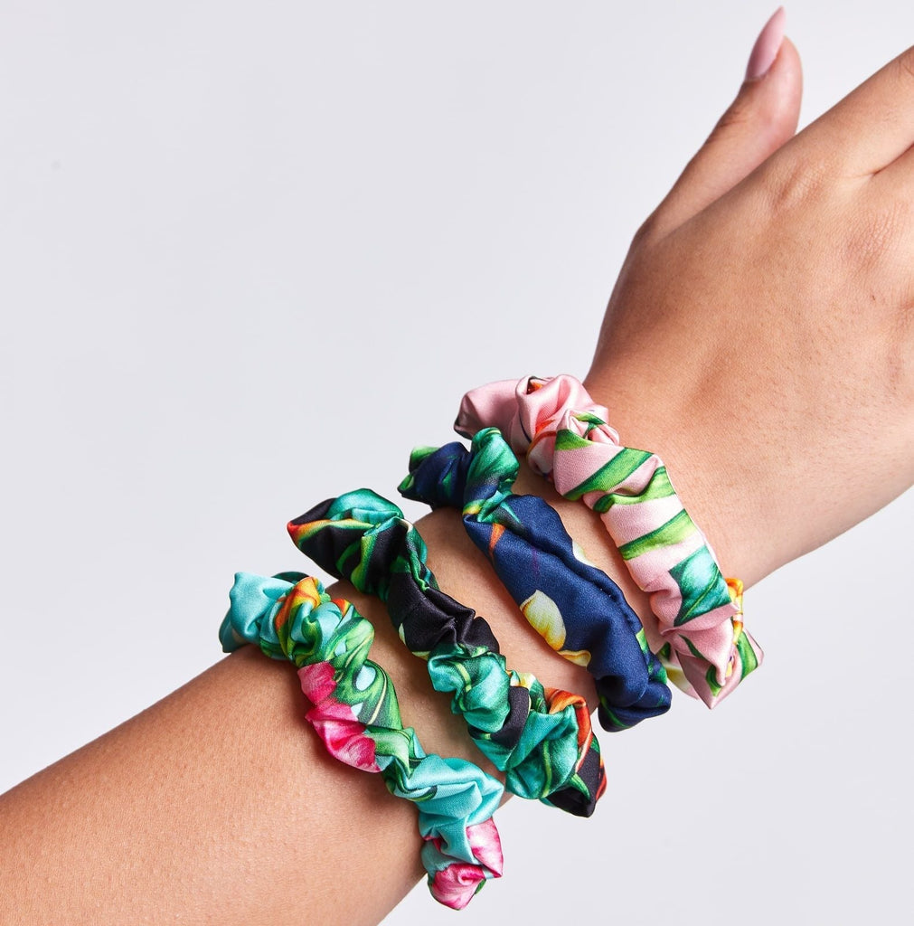 Flora & Curl Satin Scrunchies