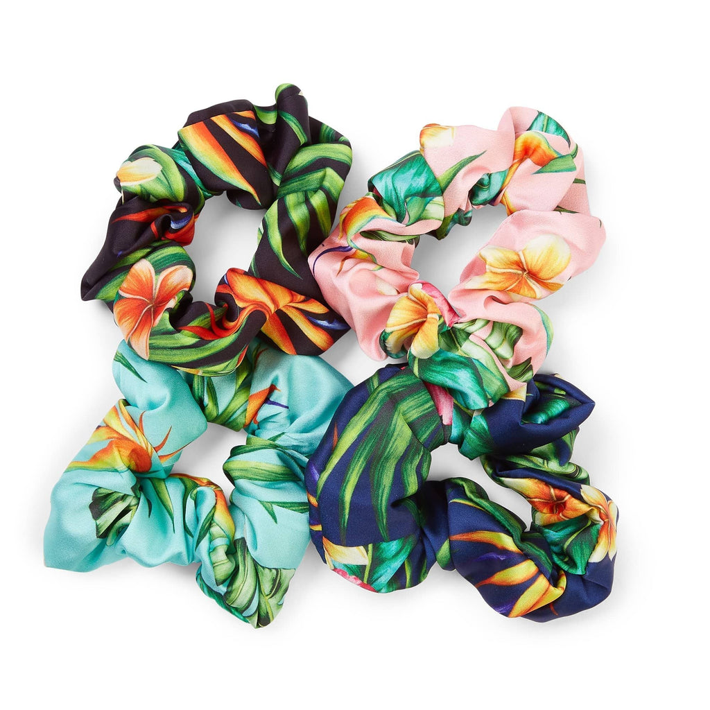 Flora & Curl Satin Scrunchies - Large
