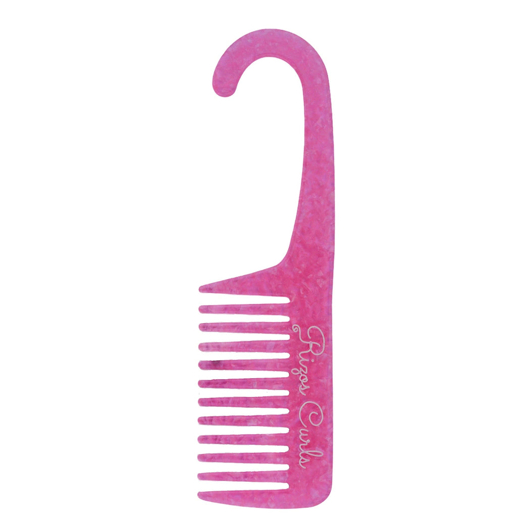 Rizos Curls Pink Hanging Shower Comb