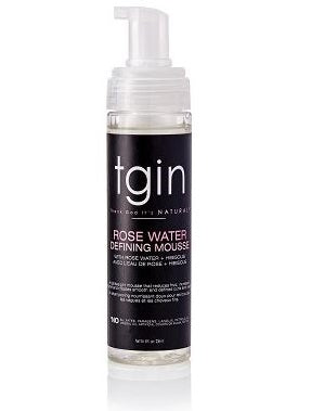 TGIN Rose Water Curl Defining Mousse 8oz