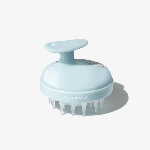 Vanity Planet Groove Rejuvenating Scalp Massager - Blue/Grey