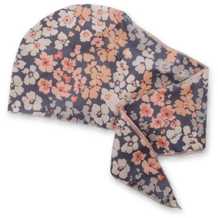 Adama Satin Lined Wrap Cap - Flowers