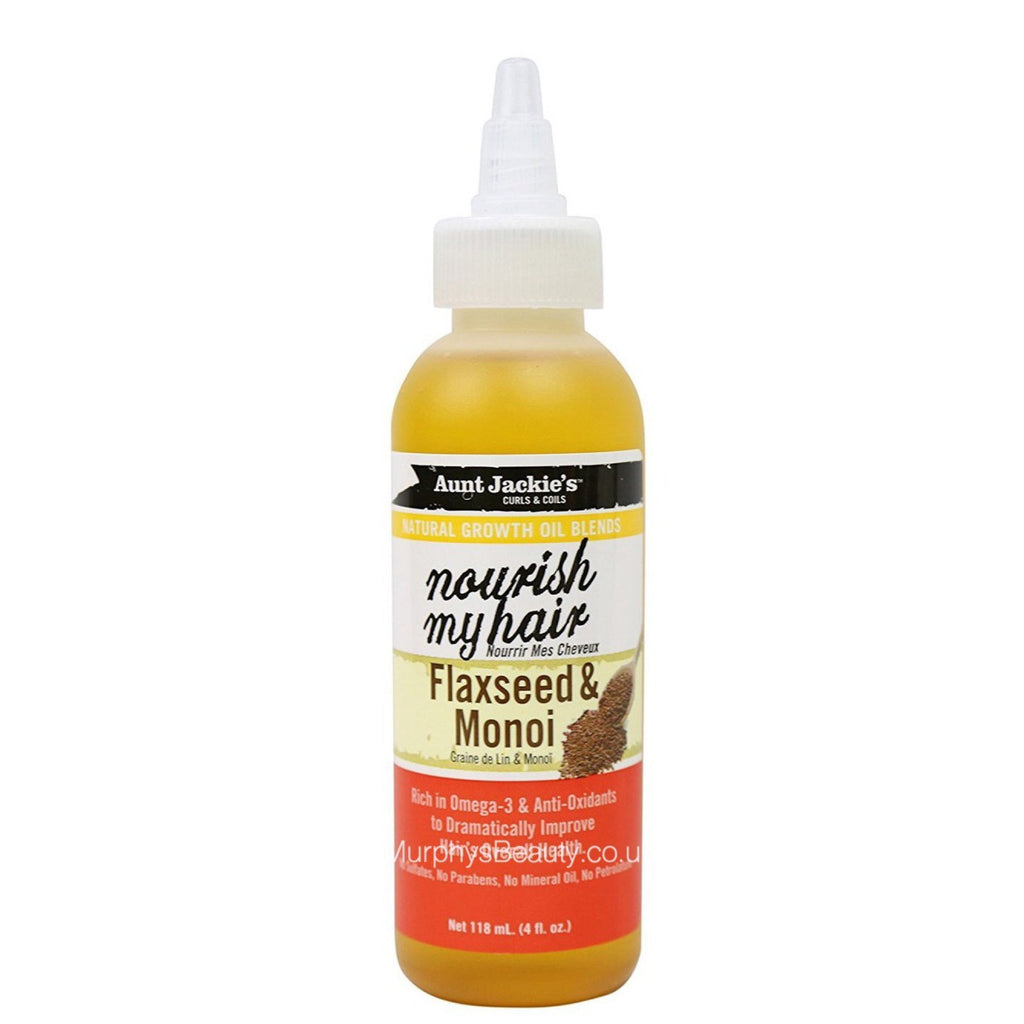 Aunt Jackie’s Growth Oil Nourish My Hair Flaxseed and Monoi 4oz