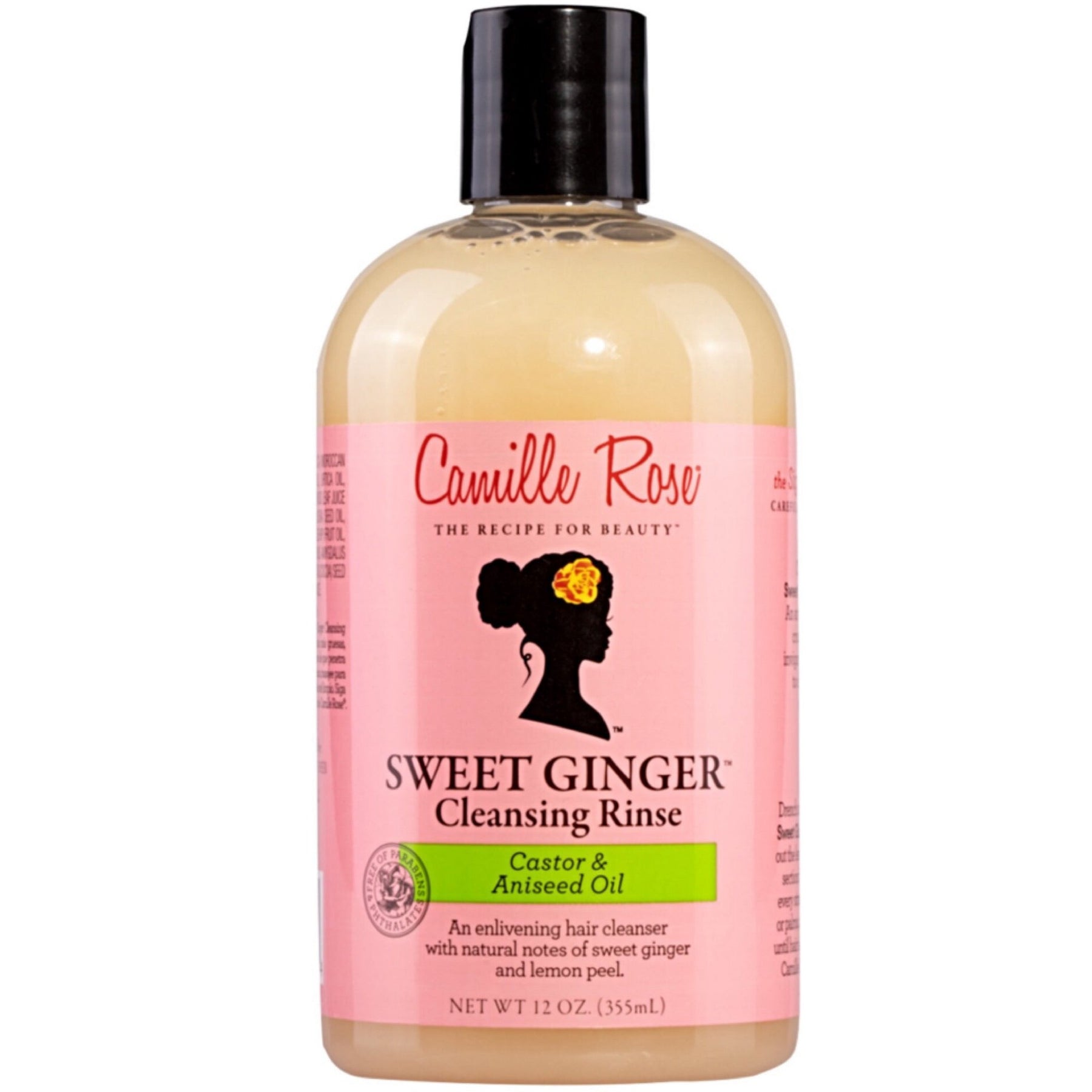 Naturalistic Products Camille Rose Sweet Ginger Cleansing Rinse 12oz