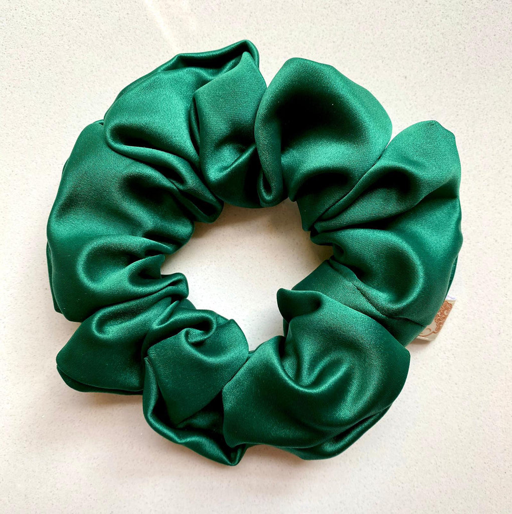 CurlyEllie Curl Scrunchie Large 8cm - Emerald Green