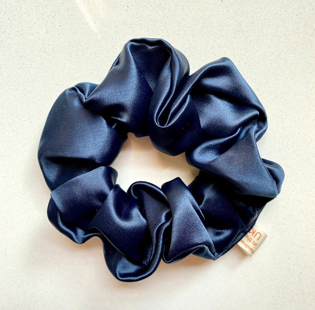 CurlyEllie Curl Scrunchie Large 8cm - Navy Blue