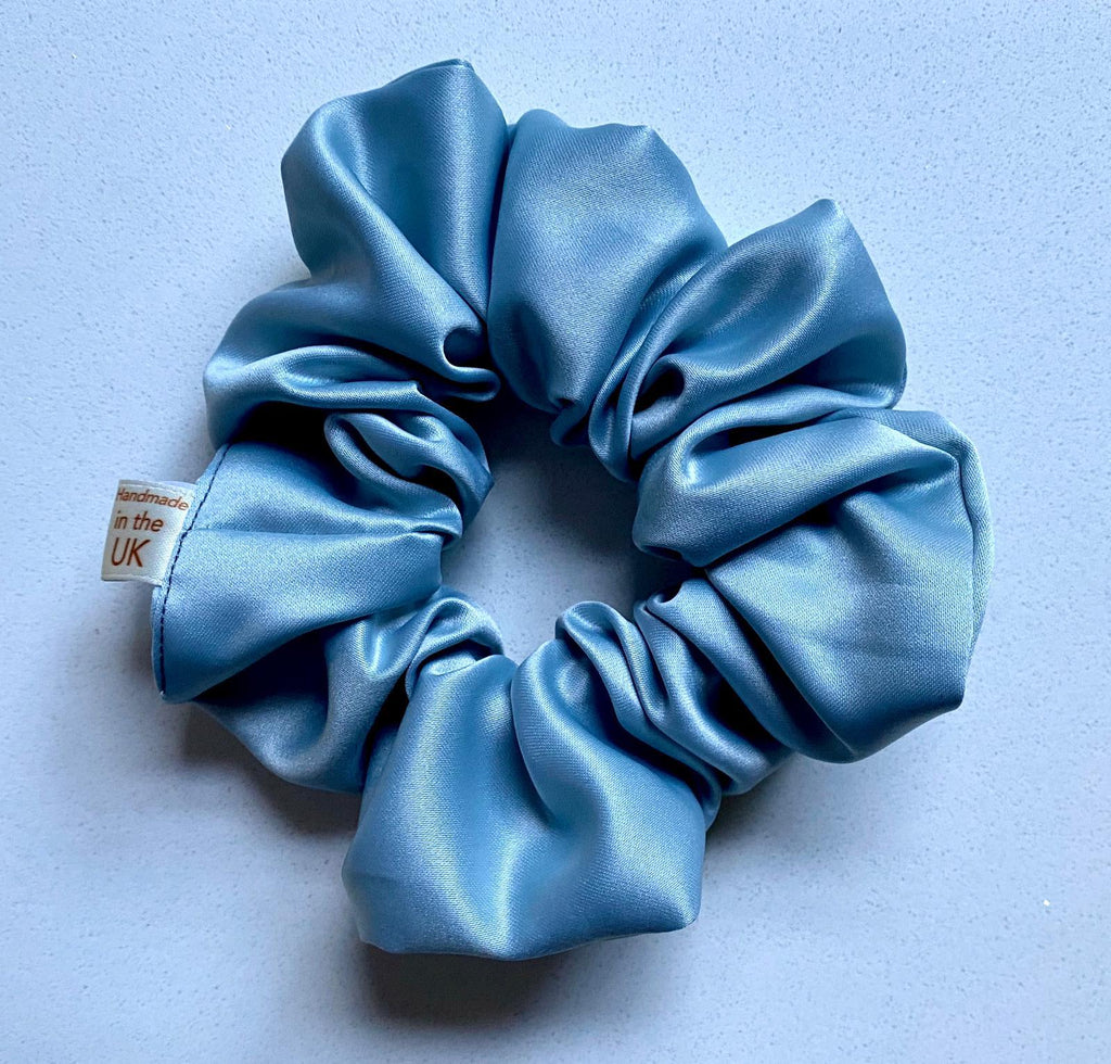 CurlyEllie Curl Scrunchie Large 8cm - Steel Blue