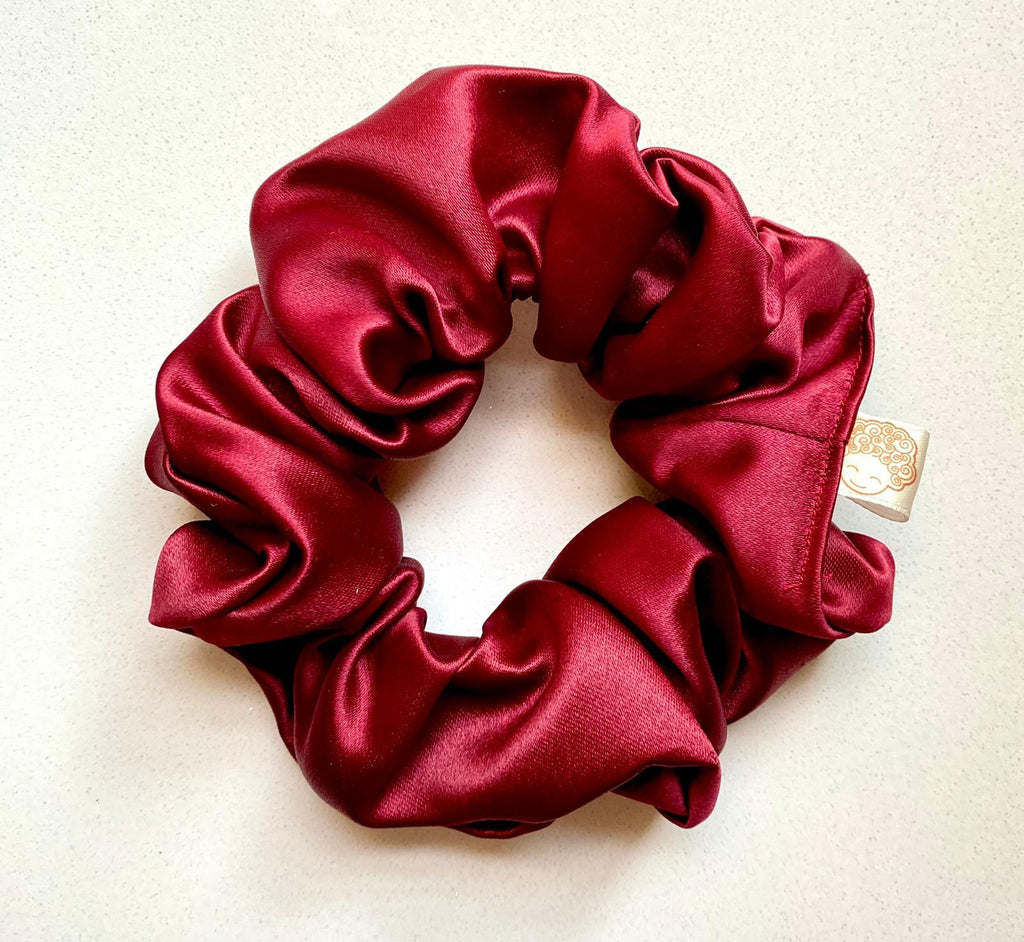 CurlyEllie Curl Scrunchie Medium 6cm - Burgundy