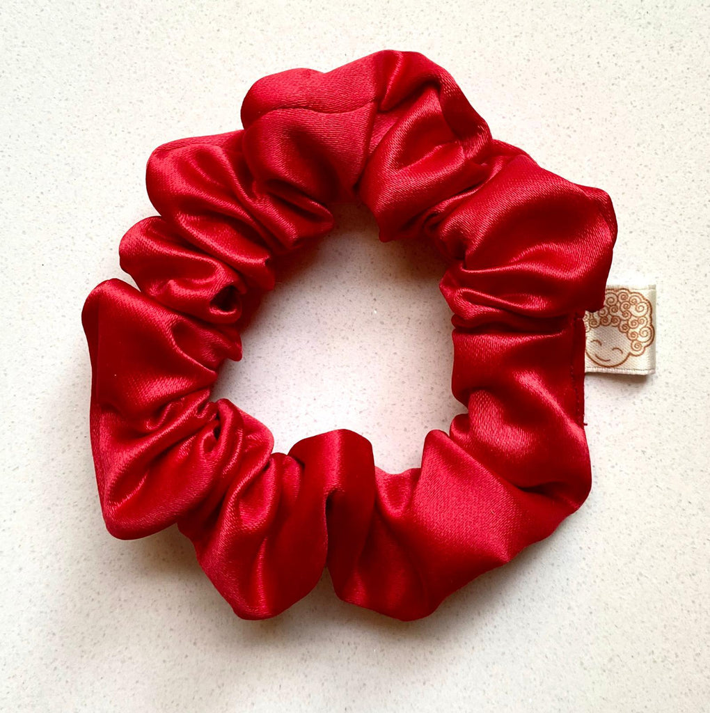 CurlyEllie Curl Scrunchie Medium 6cm - Crimson Red