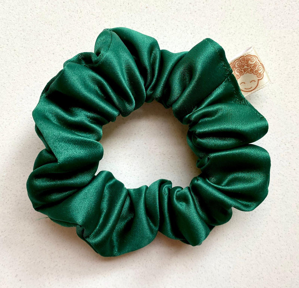 CurlyEllie Curl Scrunchie Medium 6cm - Emerald Green