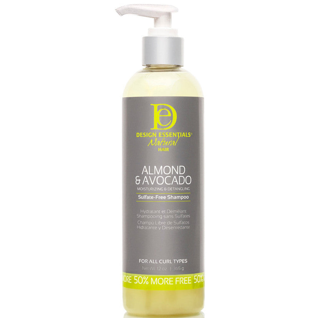 Design Essentials Almond and Avocado Moisturizing and Detangling Sulphate Free Shampoo 12oz