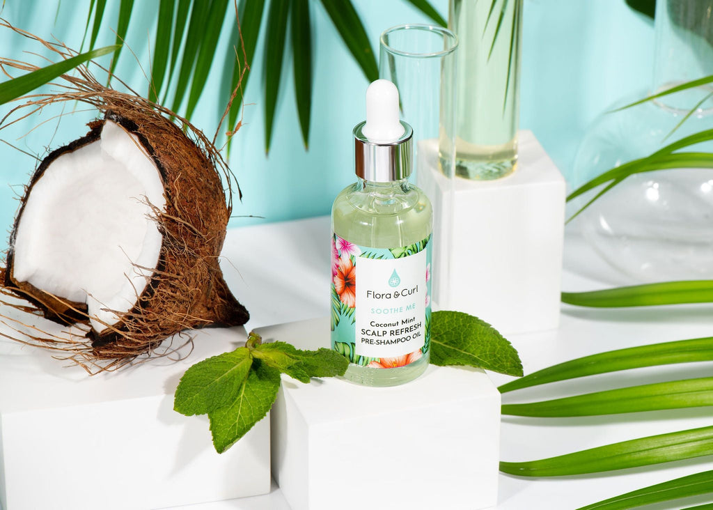 Flora & Curl Coconut Mint Scalp Refresh Pre-Shampoo Oil 50ml