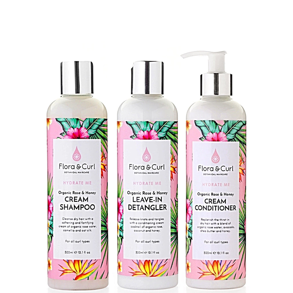 Flora & Curl Hydrate Me Trio Gift Set