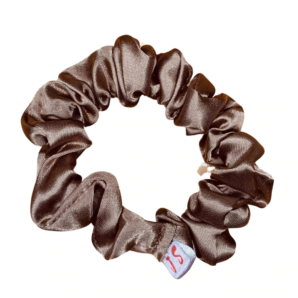 Jeanie’s Satins Plain Scrunchies - Small / Taupe