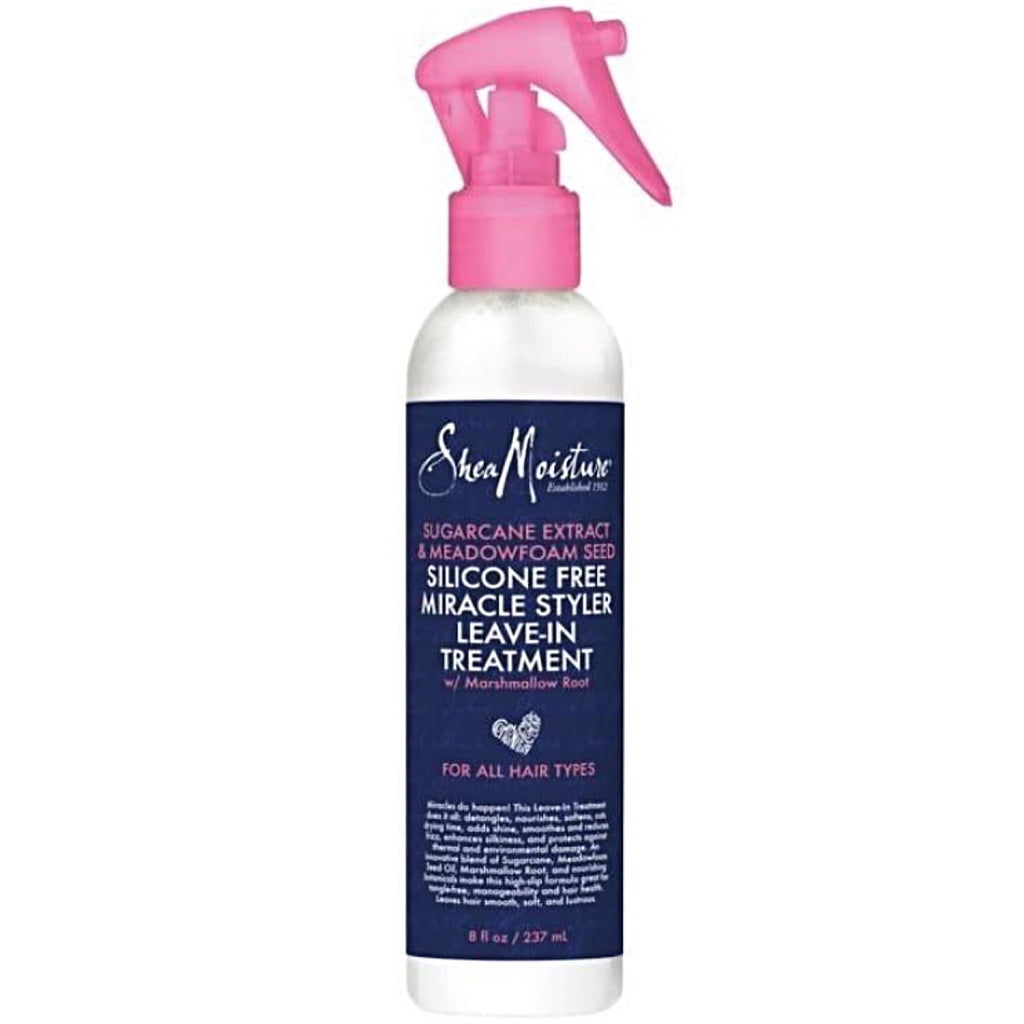 Shea Moisture Sugarcane Extract & Meadowfoam Seed Silicone Free Miracle Styler Leave-in Treatment 8oz