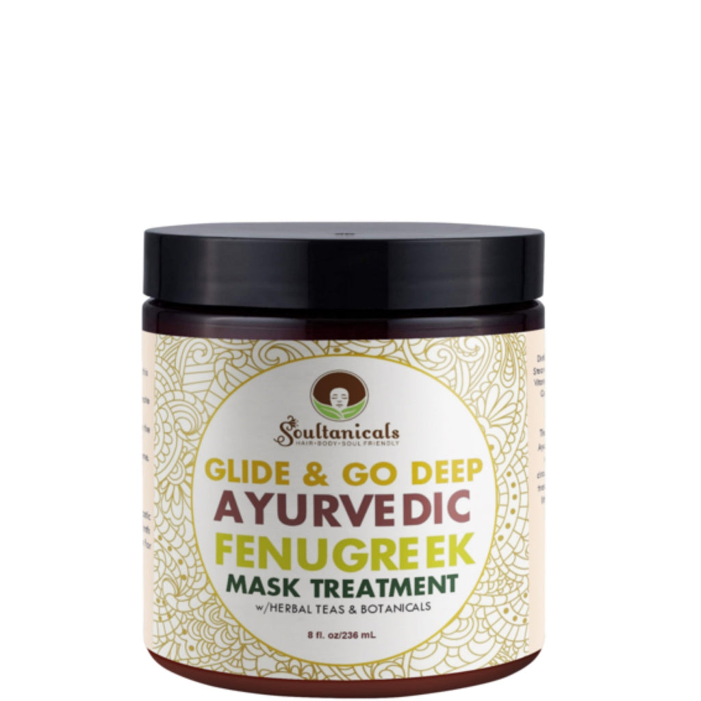 Soultanicals Glide & Go Deep Ayurvedic Fenugreek Mask Treatment 8oz