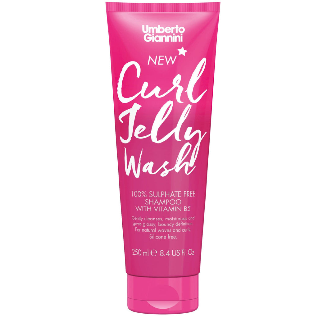 Umberto Giannini Curl Jelly Wash - 100% Sulphate Free Vegan Shampoo with Vitamin B5 8.4oz